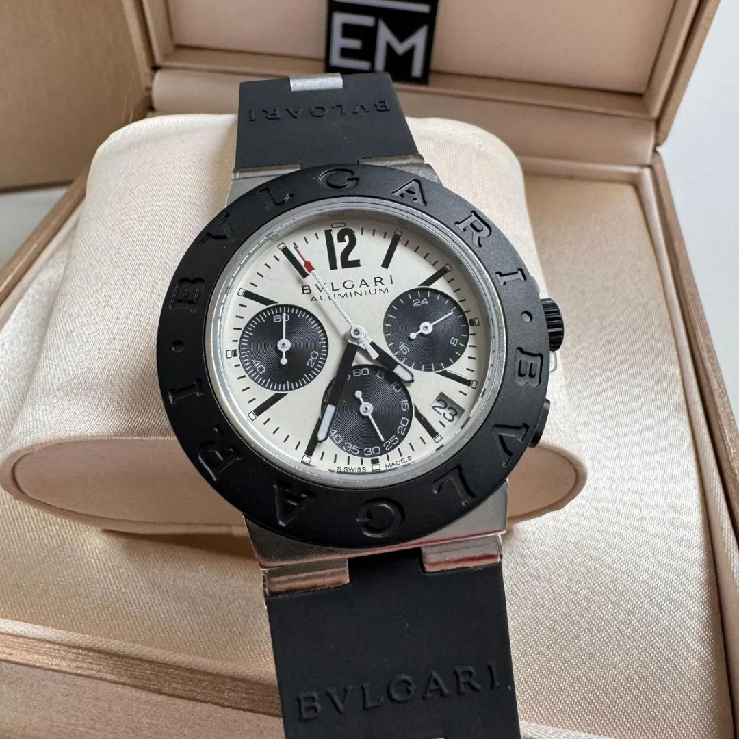 Bvlgari Aluminium Chronograph Black-White