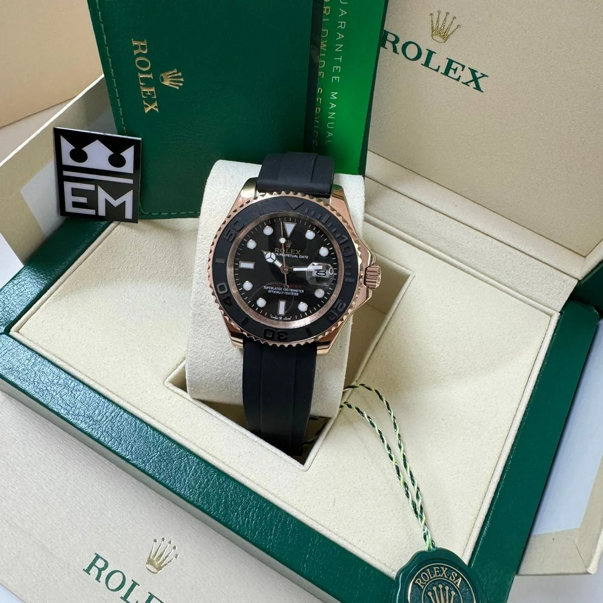 Rolex Yacht-Master 40 – Black Dial – Oysterflex