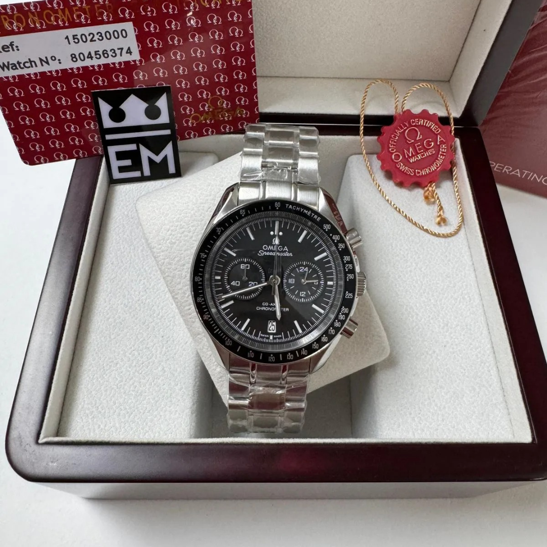 Omega Speedmaster Black Steel