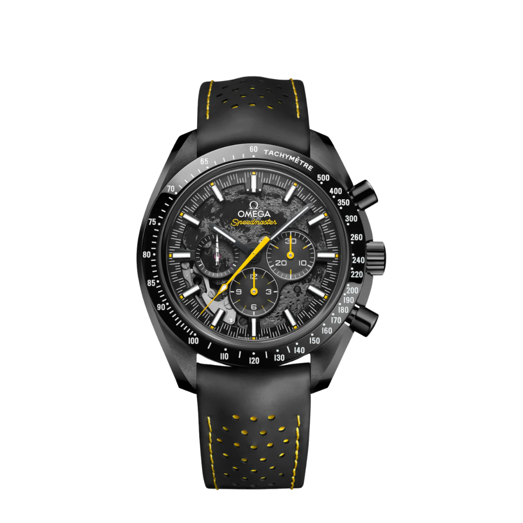 Omega Speedmaster Racing Co-Axial Chronograph Black/Yellow – 44 mm Perforated Leather Strap