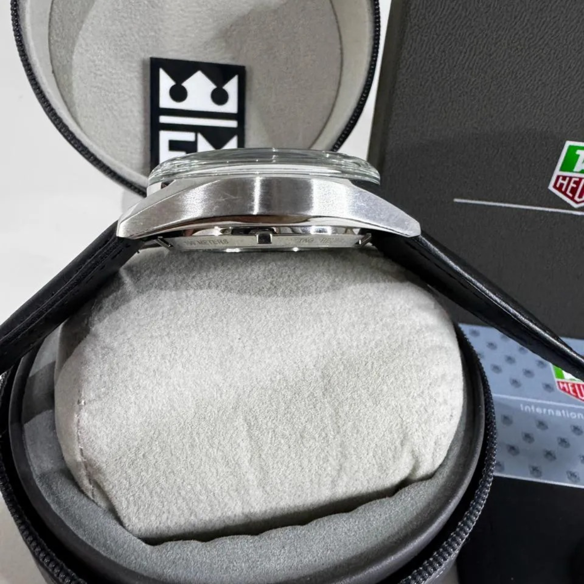 TAG Heuer Carrera Chronosprint – Silver/Black – Leather Strap