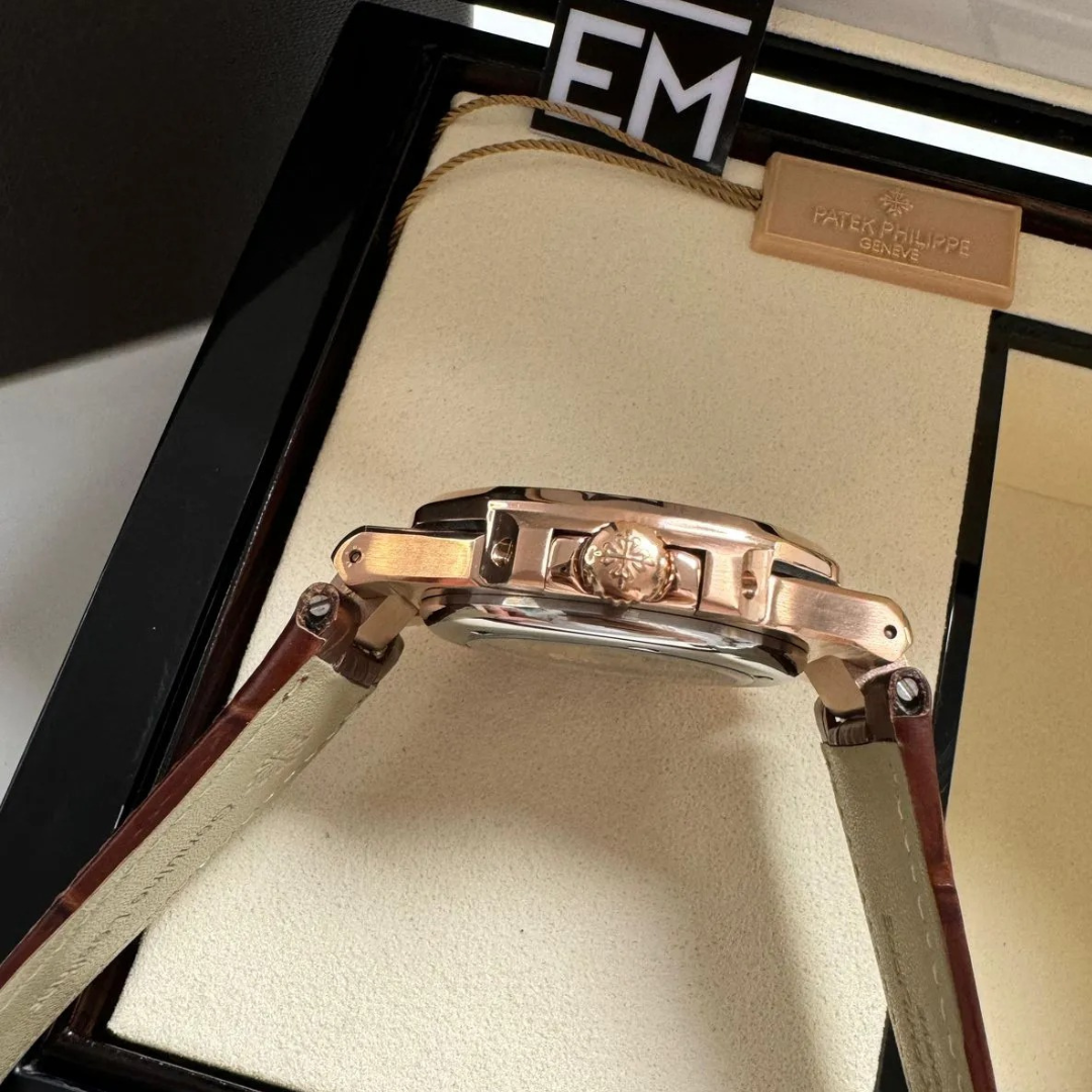 Patek Philippe Nautilus Rose Gold Brown Automatic