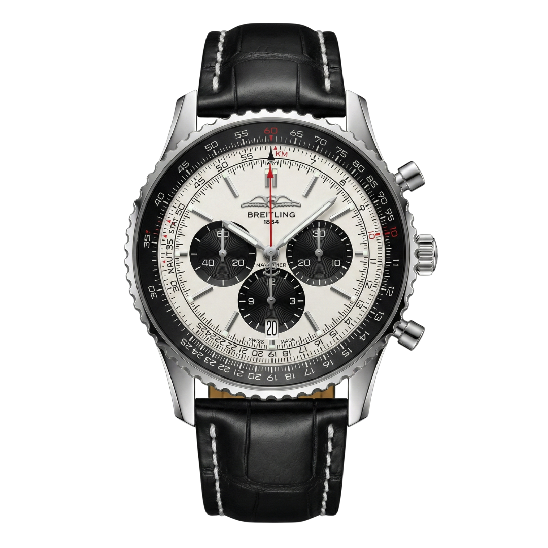 Breitling Navitimer Chronograph Stainless Steel Black/White