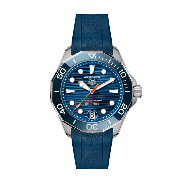 TAG Heuer Aquaracer Blue Chronometer 300M Rubber Strap